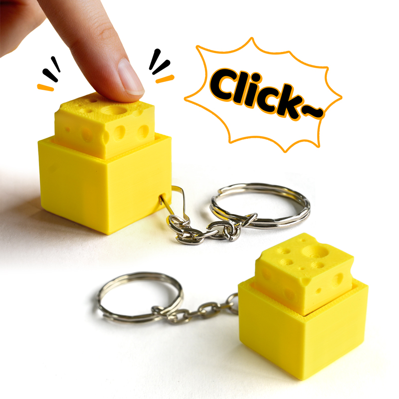 3D Printing Plastic - Llavero Antiestrés con Teclado Miniatura Impreso
