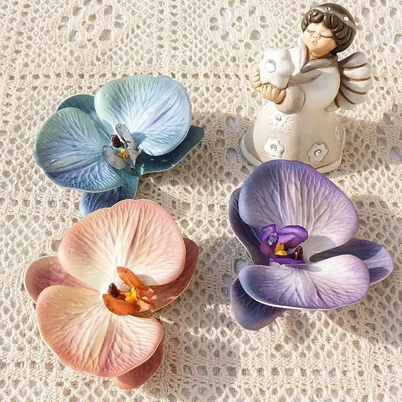 3D Printing Plastic - Tocado de orquídeas y mariposas impreso