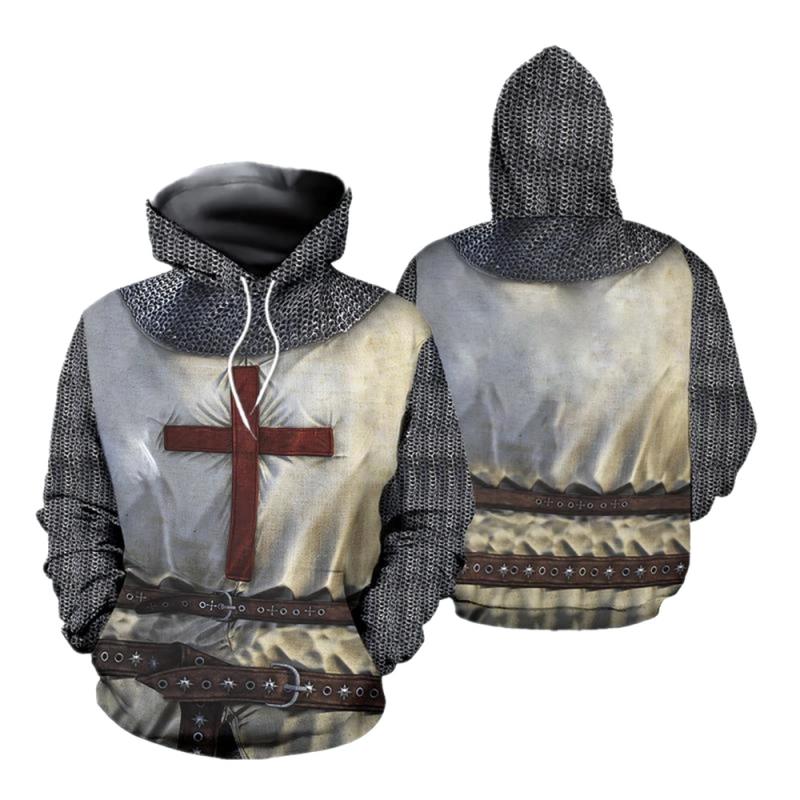 3D Printing Knight Armor - Caballeros Templarios armadura sudaderas con capucha