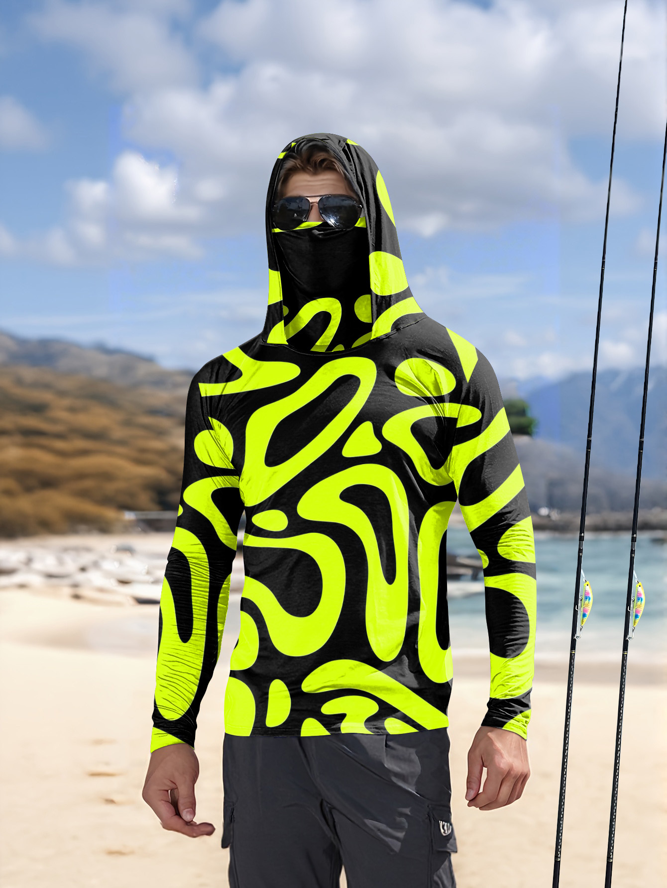 3D Printing Kpop - Camisa de Manga Larga para Hombre,