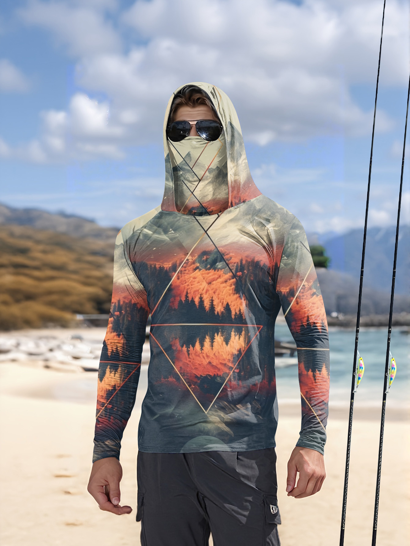 Sudadera de Pesca para Hombre  - 3D Printing Kpop reseña y precio