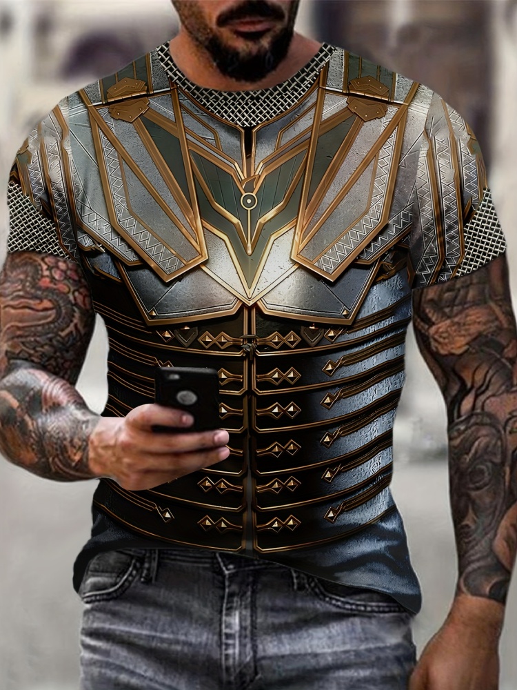 Camiseta con estampado 3D de S - 3D Printing Knight Armor reseña y precio